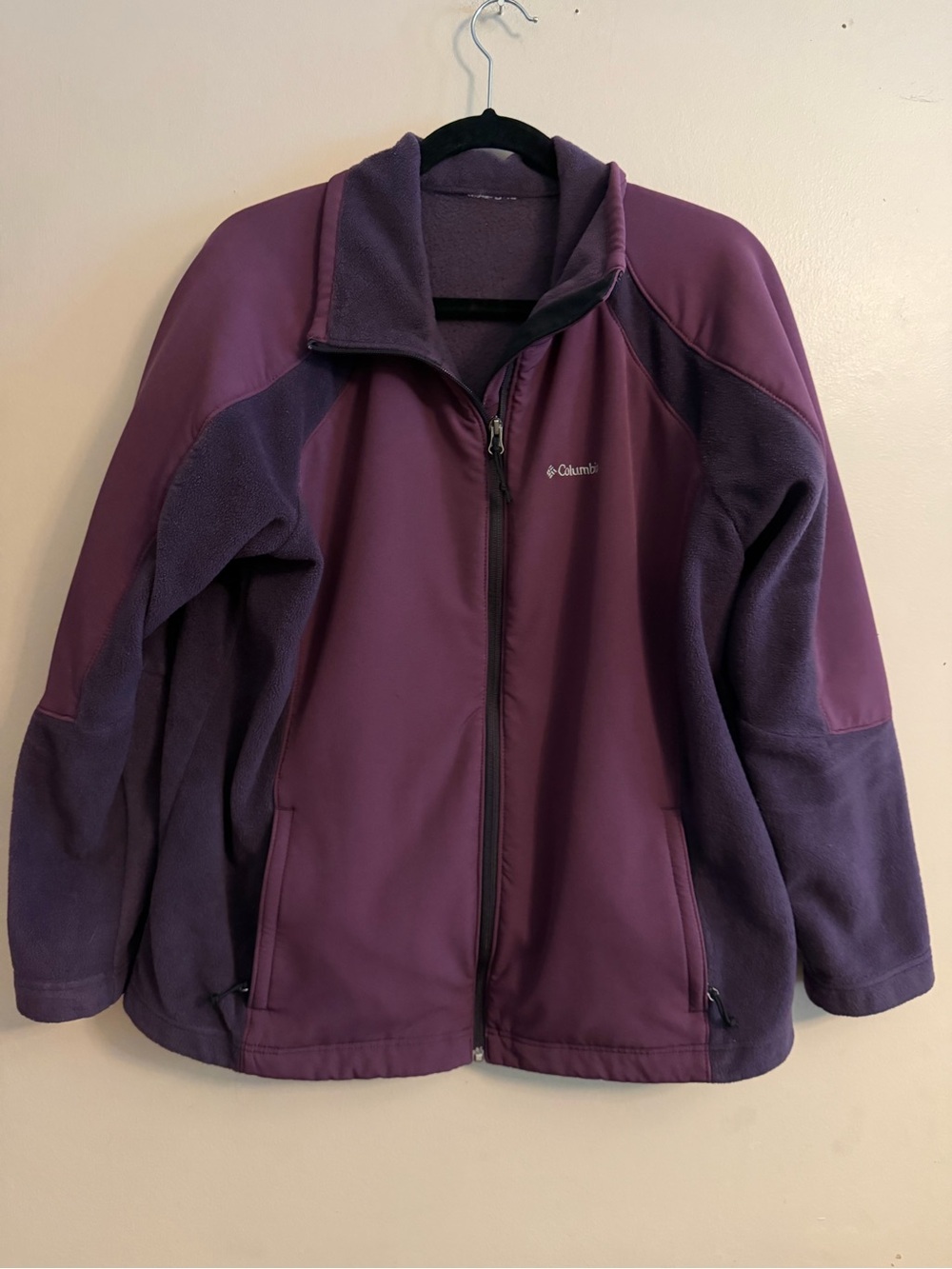 Columbia Two-Tone Purple Full-Zip Jacket